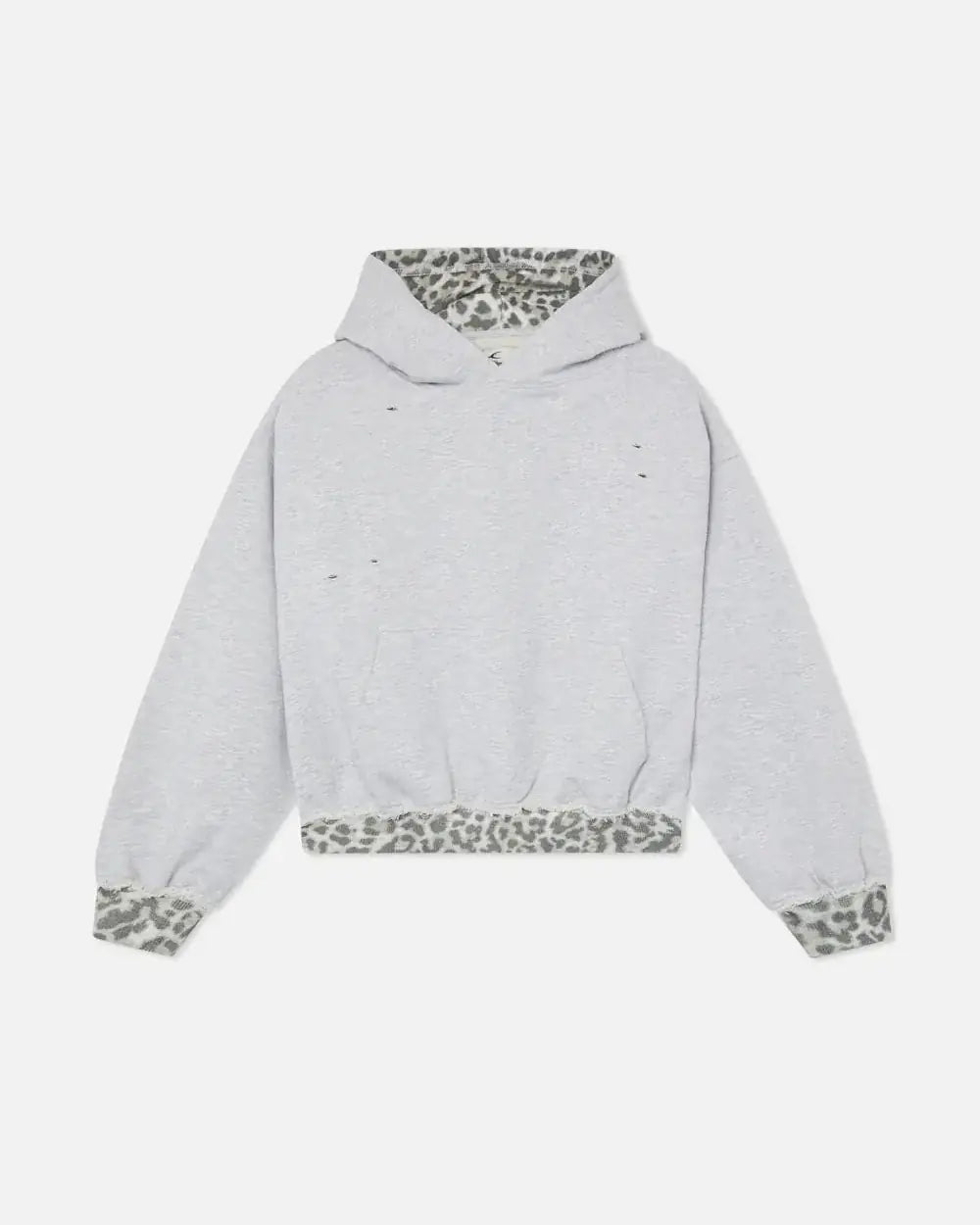Grey Leopard Hoodie
