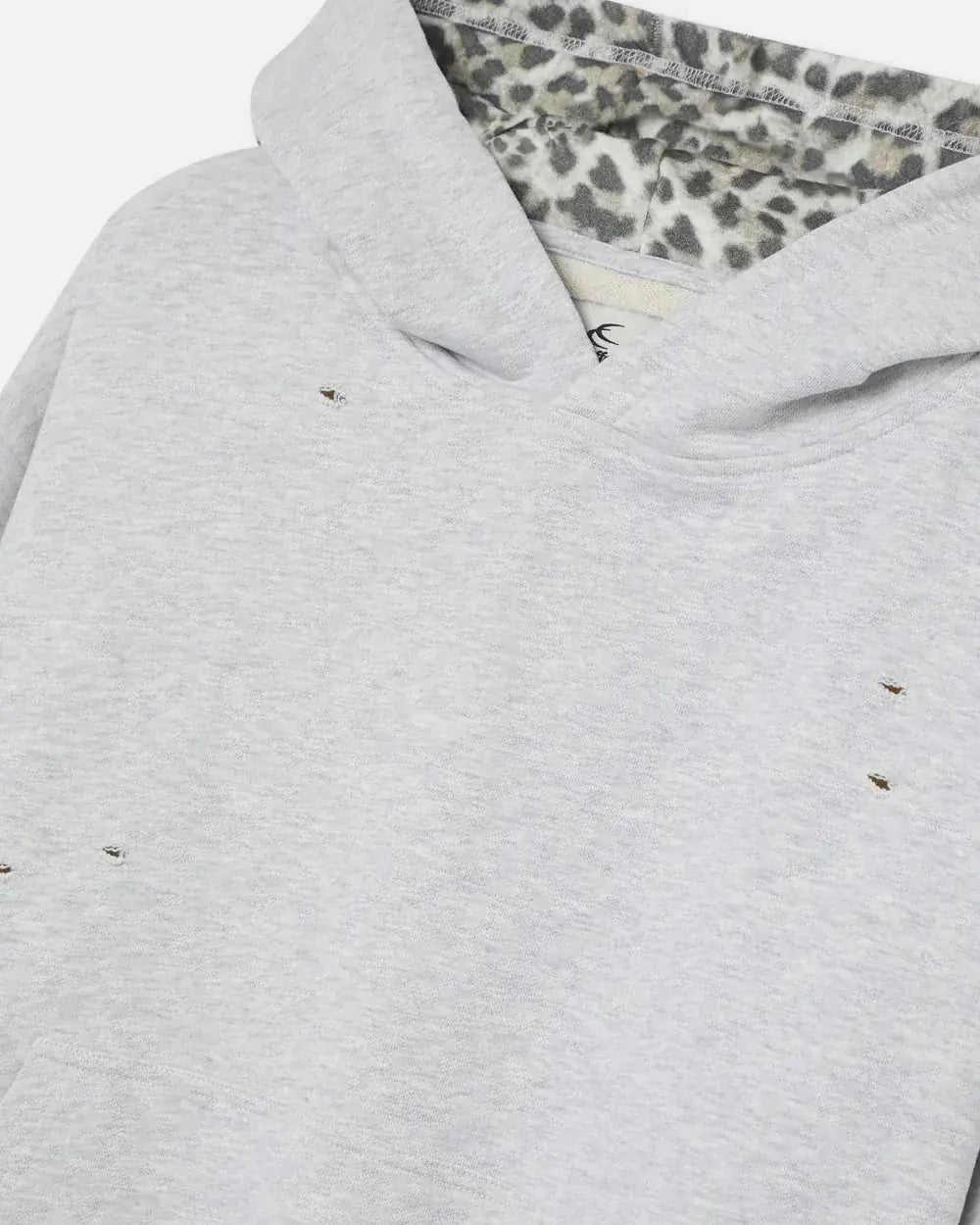 Grey Leopard Hoodie