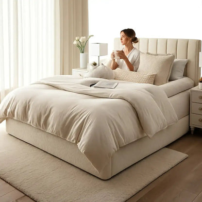 Blissful Bordered Bed Sheet